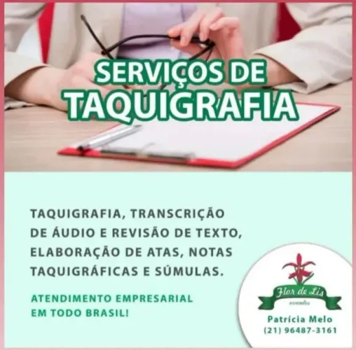 Taquigrafia e Transcrição de Áudio