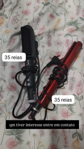 escova alisadora e chapinha