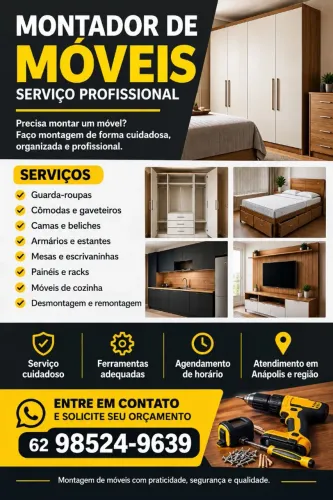 Montador de Móveis Profissional em Anápolis - Orçamento