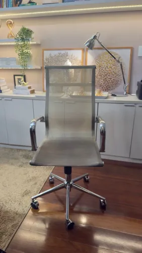 Cadeira De Escritório Office Sevilha Alta Confortável Cor Cobre