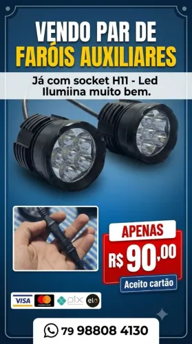 Farol Milha Auxiliar Led