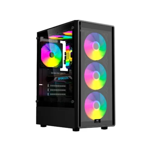 Gabinete Gamer + 4 Fans RGB / C3Tech