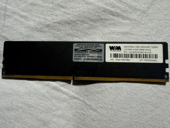 Memória RAM DDR4 4GB 2666MHz 
