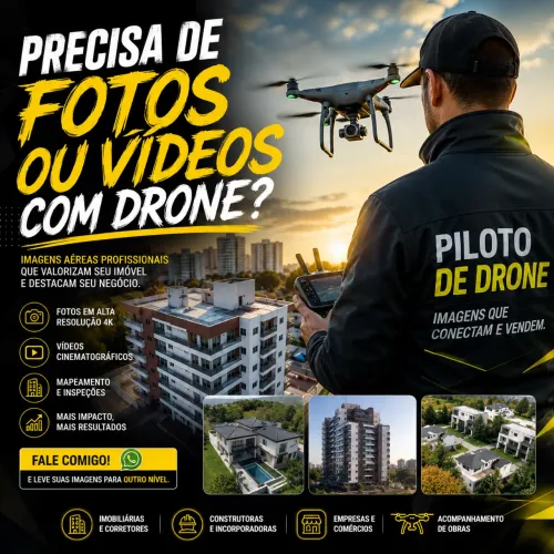 Fotos e Vídeos com drone