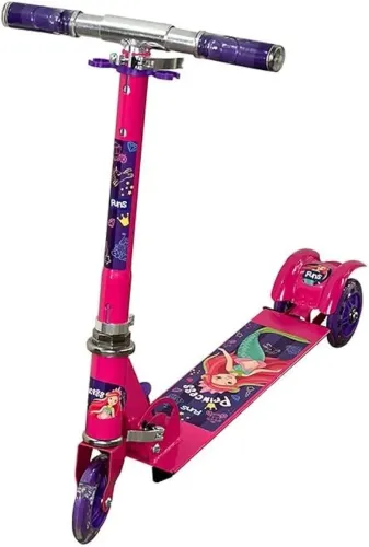 Patinete Infantil 3 Rodas com Luz Aventura Realeza Wellmix