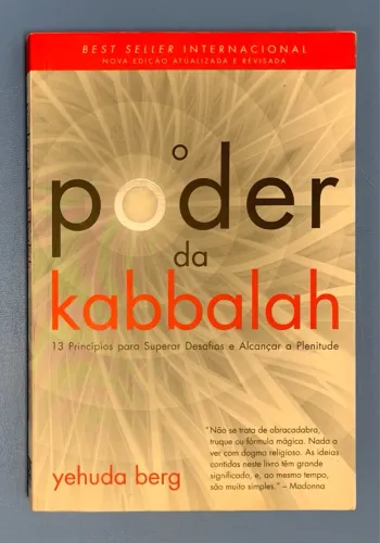 O poder da Kabbalh - Yehuda Berg nunca folheado , manchas na lateral .