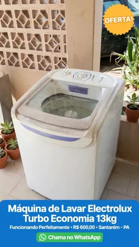 Máquina de lavar roupas 13kg