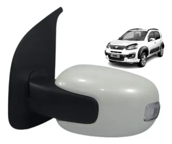 Retrovisor Fiat Uno Drive 2014/2020 Elétrico Pisca Esquerdo (Usado)