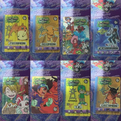 45 Tazos Lig-Mon Digimon Elma Chips 2001 Originais!(Vendo Avulso)