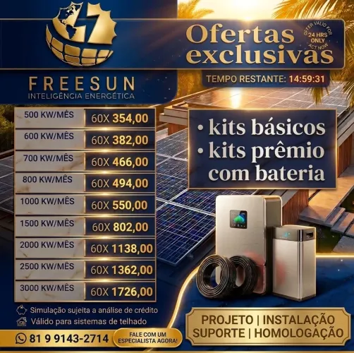 Energia solar acessível
