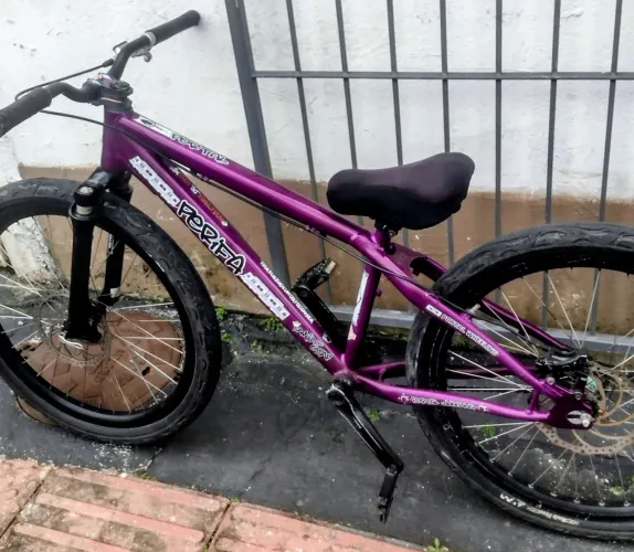 Bike Perifa Roxa (Wheeling / Grau) - Freio Hidráulico Shimano + Cubos ARC MT007