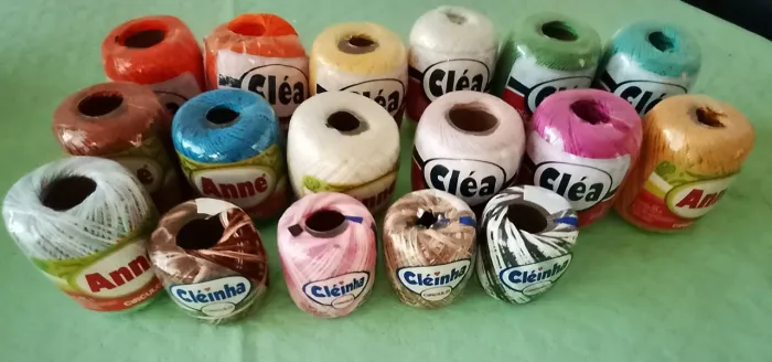 Linha de algodão para crochê 
