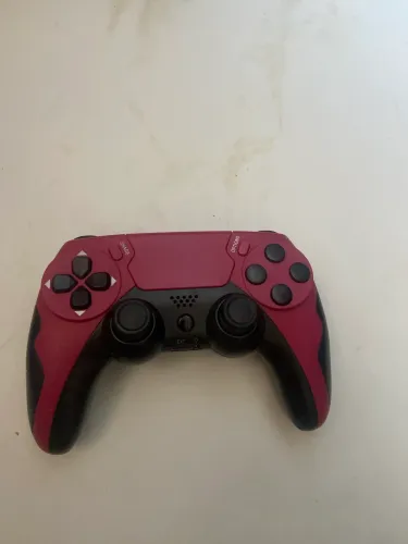 Controle ps4 cor vermelha com preto Bluetooth usado