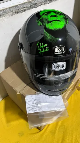Capacete Urban Bigbore S Frankstein Cinza - tamanho XL