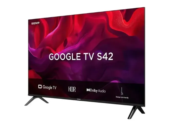 Smart TV 32" SEMP HD LED 32S42 Google TV 2 HDMI