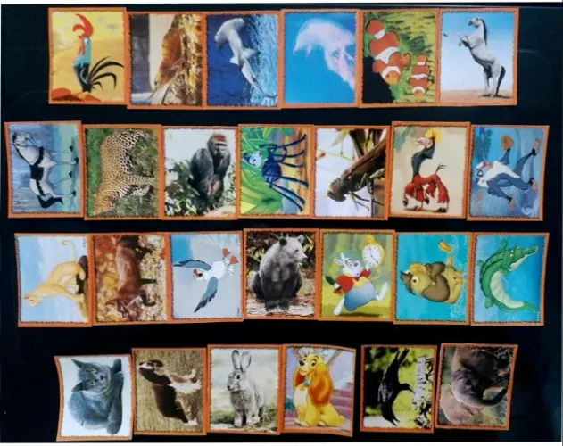 Figurinhas do Álbum Bichos Disney 