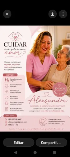 Cuidadora de idosos 