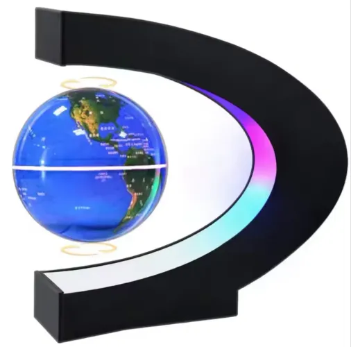 Luminária globo terrestre flutuante