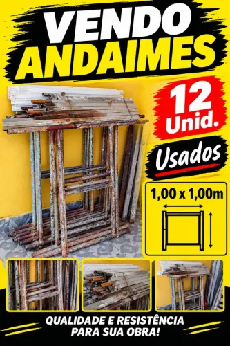 ANDAIMES, 12 Unid, 1,00 x 1,00m, Usados.