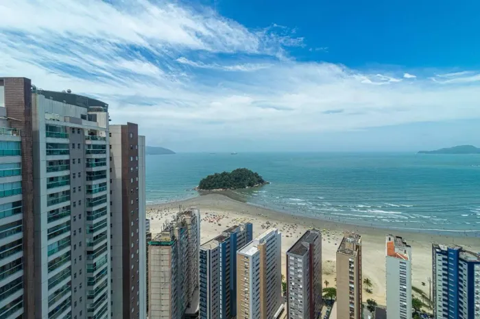 Cobertura à venda em Santos (José Menino)  4 suítes, vista mar, 3 vagas