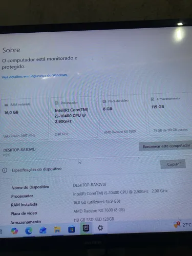 Pc gamer RX 7600