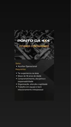 Auxiliar Operacional - Loja de Autopeças Santo Amaro da Imperatriz