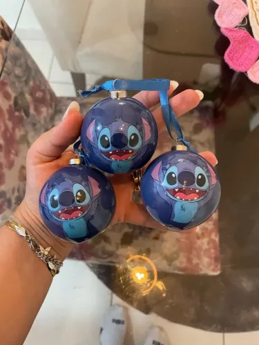 Bolas de Natal Stitch 