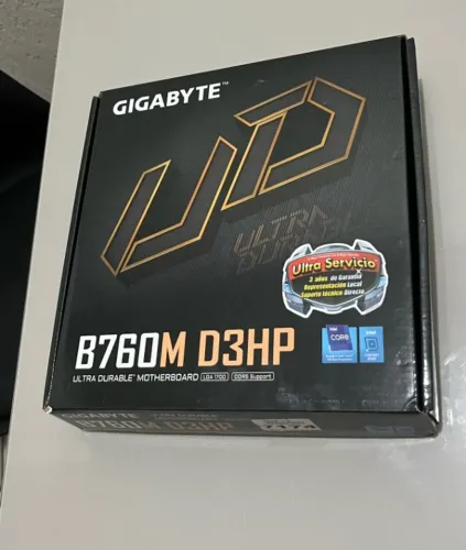 placa mãe gigabyte b760m d3hp ddr5 - apenas 5 meses de uso!