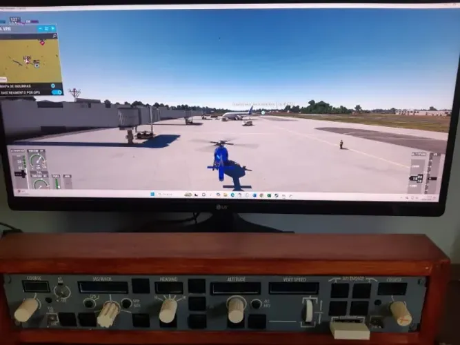 Painel MCP Boing 737 - NG - Simulador de voo