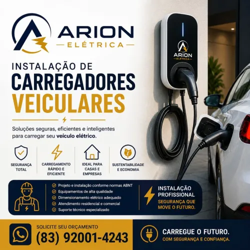 Instalação de Carregador para Carro Elétrico | ARION Elétrica