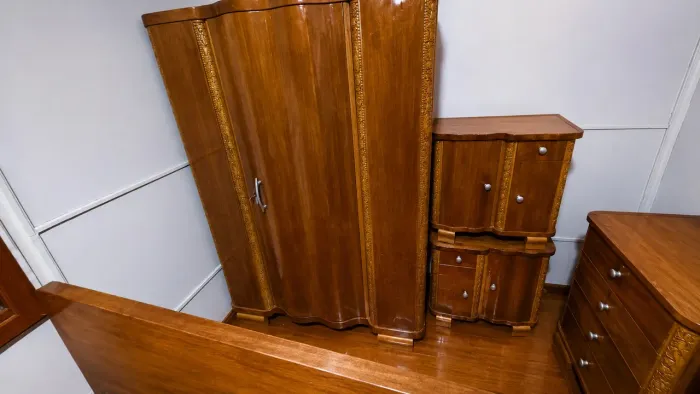 Jogo de quarto 7 peças madeira nobre 