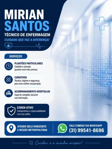 técnico de enfermagem e cuidadora