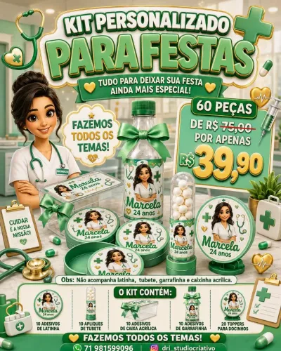 Kit festa personalizada