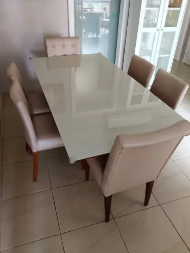 Conjunto de Mesa Luxo 6 Lugares