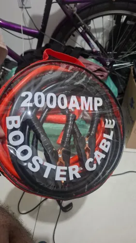 Cabo auxiliar de partida cabo de chupeta para carro, moto, caminhão 2000amp