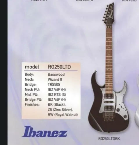 Guitarra Ibanez RG 250 (Japan)