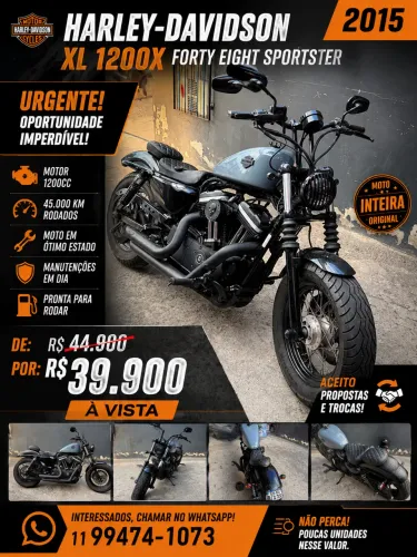 HARLEY-DAVIDSON XL 1200X FORTY-EIGHT SPORTSTER 2015