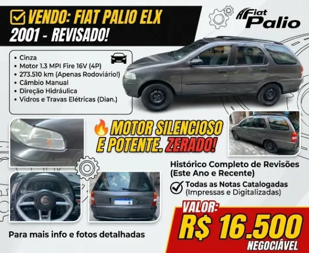 Fiat Palio ELX 1.3 MPI Fire 16V 4P 2001