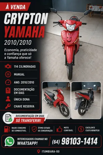 Vende-se CRYPTON 10/10 114 cilindradas