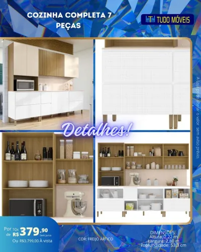 Conjunto de cozinha - 7 peças 