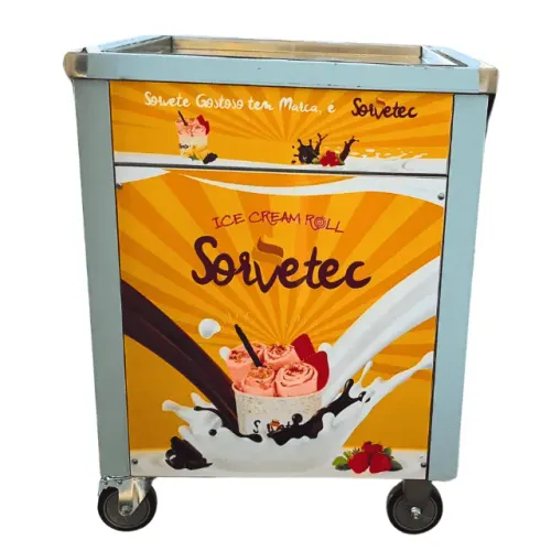 Máquina de Sorvete na Chapa Ice Cream Roll KK500FL-1 - Nova