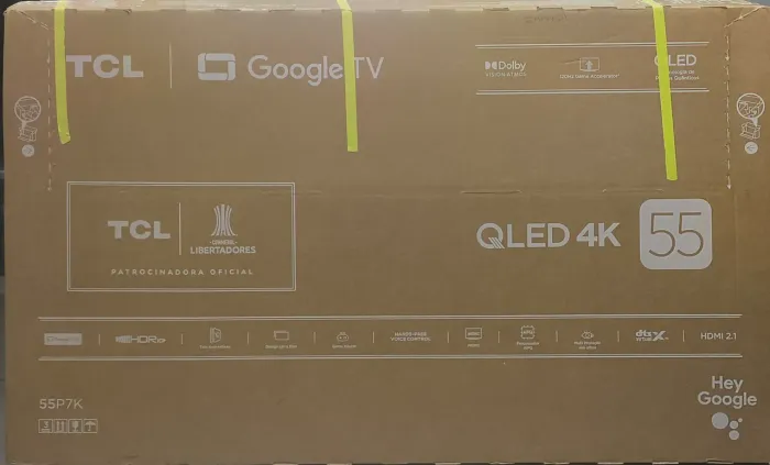 TV TCL 55P7K QLED 4K Google TV.