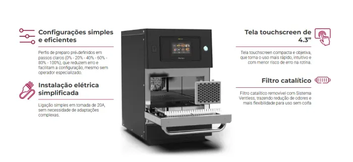 Forno de finalização Speed oven FIT Lite Pratica - Indianara