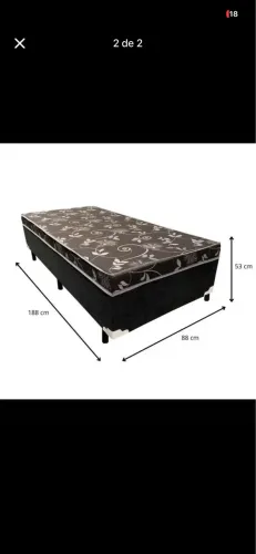 Base de cama de solteiro 