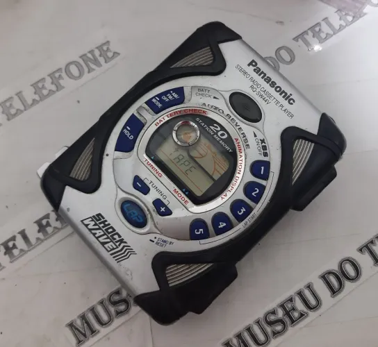 Walkman Panasonic toca fita rádio antigo ANT SHOCK ANOS 80