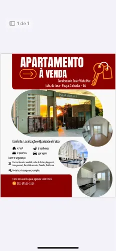 APARTAMENTO À VENDA CONDOMÍNIO SOLAR VISTA MAR - PIRAJÁ 