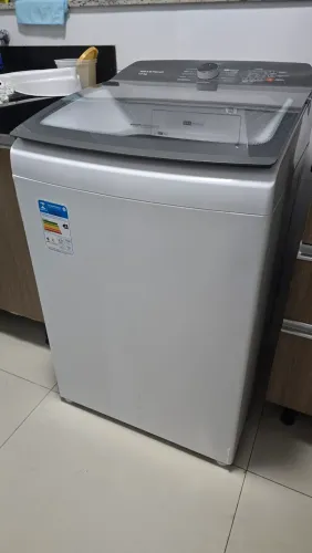 Lavadora de Roupas Brastemp 13kg Cesto Inox - 12 Programas de Lavagem Branca BWK13 