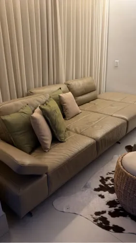 Sofá 100% couro