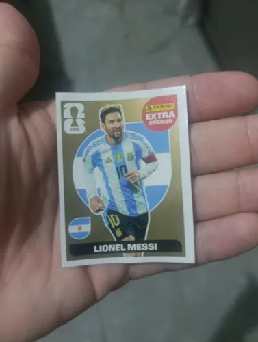 Figurinha Messi Dourado da Copa 2026