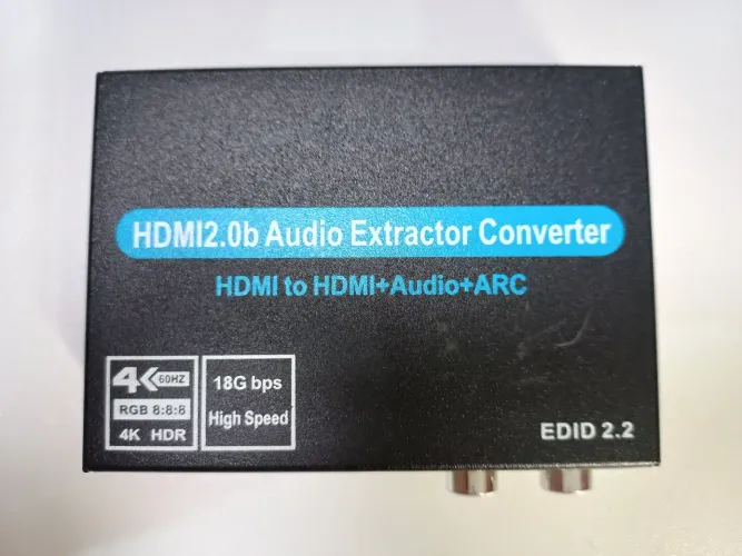 HDMI Audio Extractor Converter 18GB/s 4K HDR ARC<br>